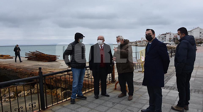 Başkan Albayrak, Şarköy'de iskele ve otogar çalışmalarını inceledi