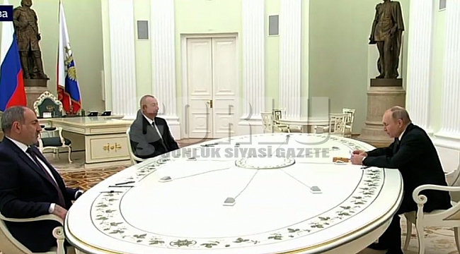 Putin-Aliyev-Paşinyan görüşmesi başladı