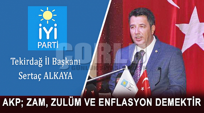 AKP Zam Zulüm Enflasyon Demektir