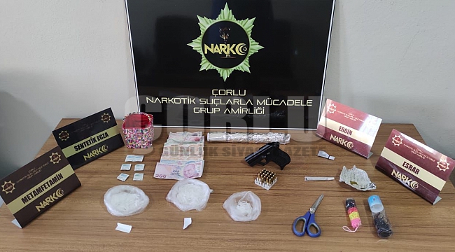 Çorlu'nun 3 mahallesinde uyuşturucu operasyonu: 2 gözaltı