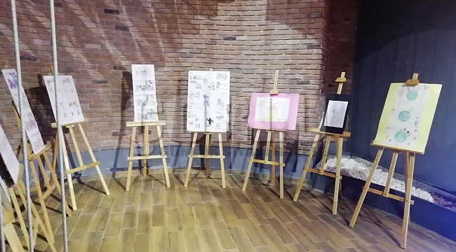 Ergene Belediyesinin Küçük Ressamları Çalışmalarını Sergiledi