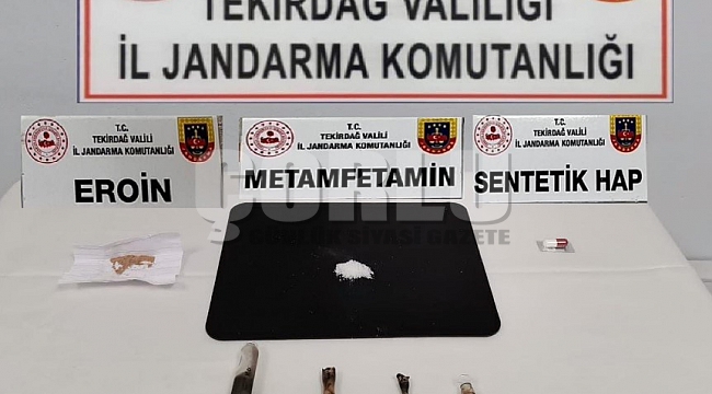  Tekirdağ'da jandarma uyuşturucuya geçit vermedi: 5 gözaltı