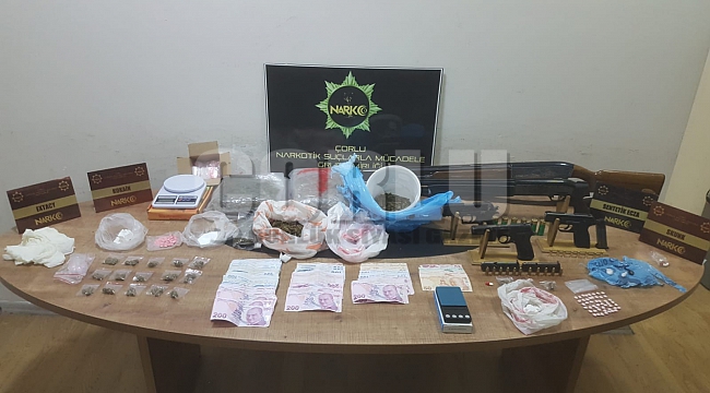 Tekirdağ'da polis 5 milyon TL değerinde uyuşturucu yakaladı: 6 gözaltı