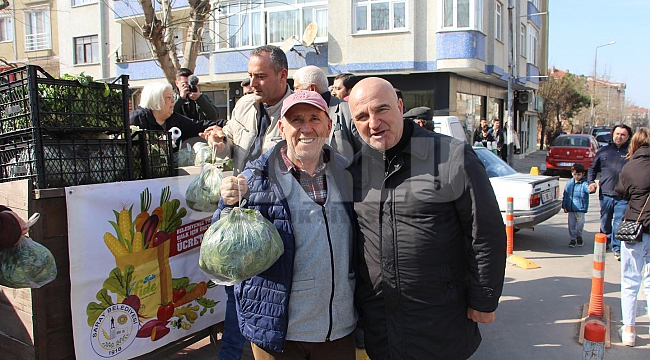 Saray Belediyesi'nden ücretsiz ıspanak ve lahana