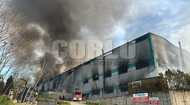 Tekirdağ'daki fabrika yangını kontrol altına alındı